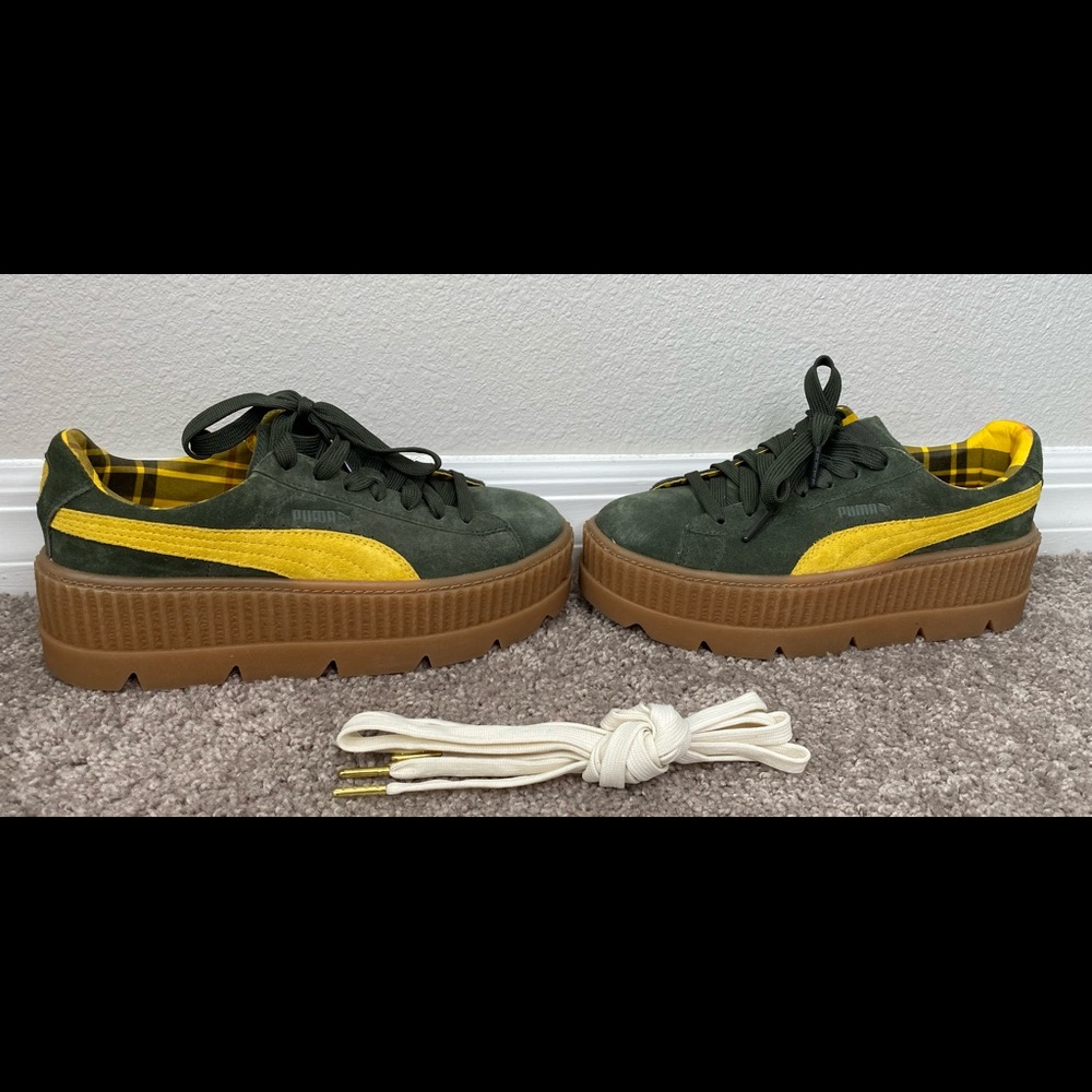 Fenty by Rihanna Suede Cleated Creeper Platform